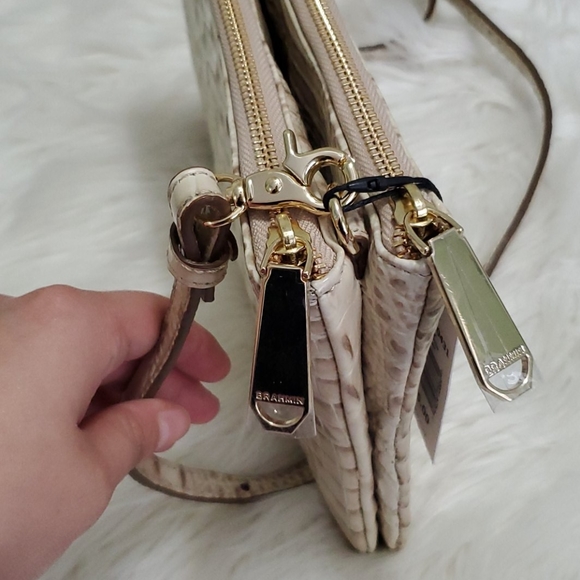 NWT Brahmin Perri Crossbody Bag Vanilla Melbourne - Picture 6 of 11